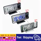 Светодиодный цифровой будильник, часы, настольные электронные часы, USB пробуждение, FM-радио, проектор времени, функция повтора, 3 цвета