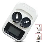 Интеллектуальное зарядное устройство с ЖК-дисплеем и кнопкой 3,6 В, зарядное устройство для аккумуляторов LIR201620252032ML20162025ML2032, зарядное устройство с 2 слотами, вилка стандарта ЕССША