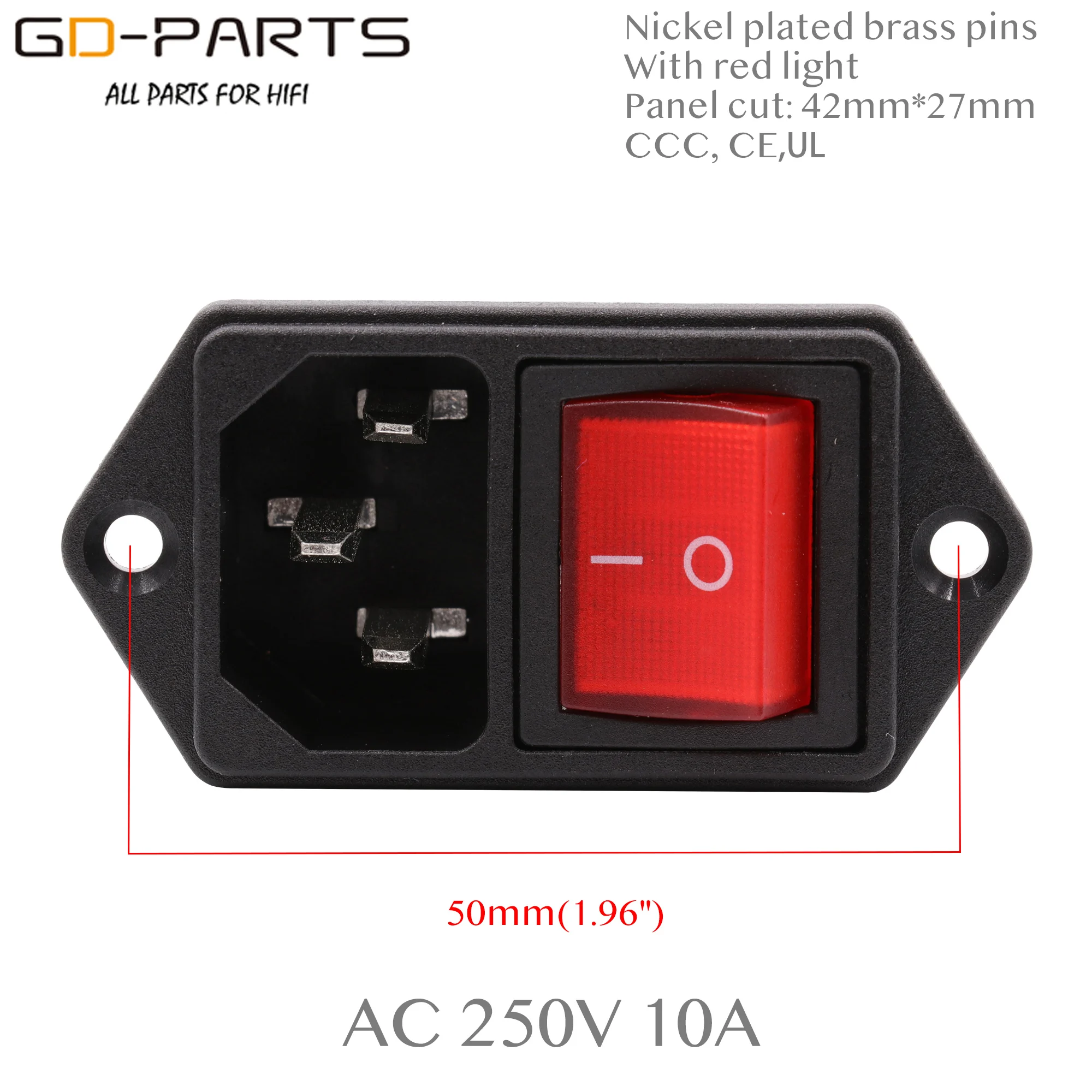 1 шт. розетка переменного тока IEC320 C14|power cord inlet|iec320 c14ac power socket |
