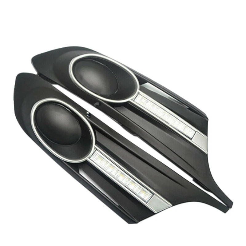 

2X Car DRL LED Daytime Running Lights Fog White for Sagitar Jetta MK6 2011-2012