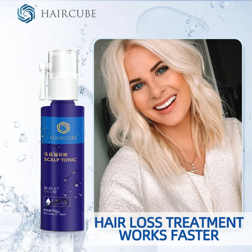

HAIRCUBE Hair Growth Essence Spray Natural Herbal Health Nourish Roots Thick Shiny Anti Hair Loss Hair Care Products Men Women
