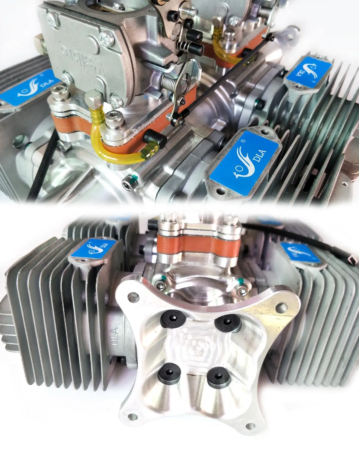 DLA360 360cc многоцилиндровый CNC обработанный двигатель для радиоуправляемой модели