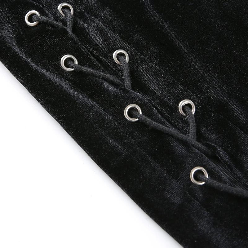 

IAMSURE Chinese Style Bandage Dresses For Women 2021 Sexy Slim Hollow Out Long Sleeve Mini Bodycon Dress Fashion Party Club Wear