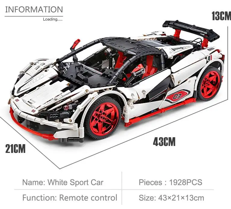 White Just Bricks Новинка; Лидер продаж! MOCs серии гоночный автомобиль Honda S2000 AP2 MOC 24500 совместим с Technic гоночные строительные блоки кирпичи модель игрушки - Цвет: White Just Bricks