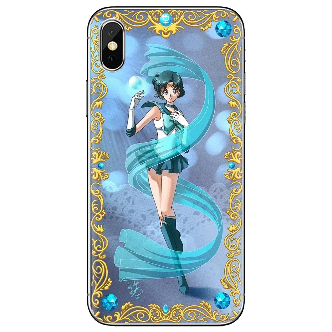 For Huawei Mate 20 30 40 7 8 9 10 Lite Pro P Smart 2018 2019 Plus G7 G8 Soft Shell Case Mercury-Sailor-C-moon-Sailor | Мобильные