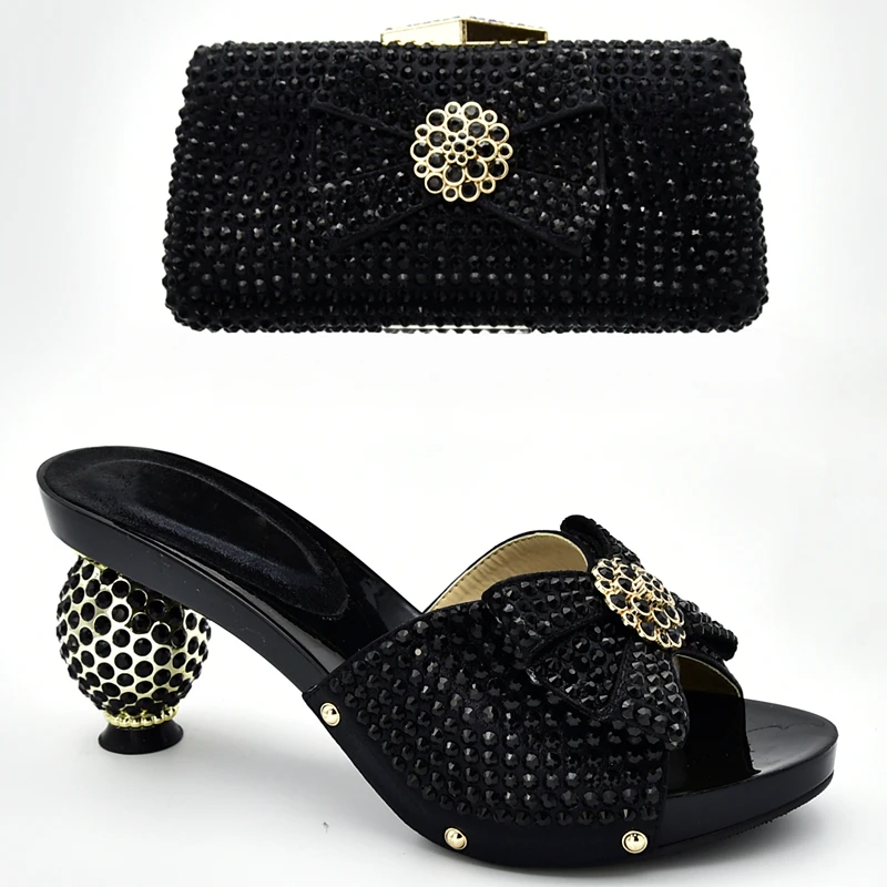 Новейший дизайн итальянские туфли с сумочкой в комплекте женские модельные