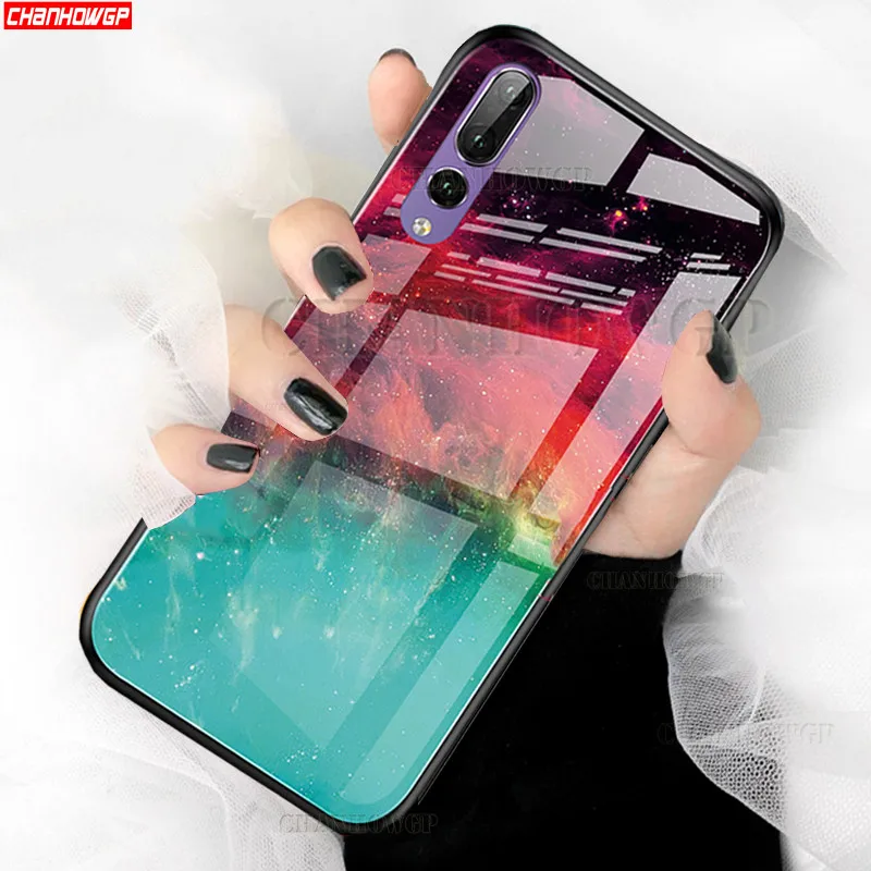 Чехол из закаленного стекла с мраморным рисунком для Samsung Galaxy A50 A30 A70 A20 A20E A10 A10E A40