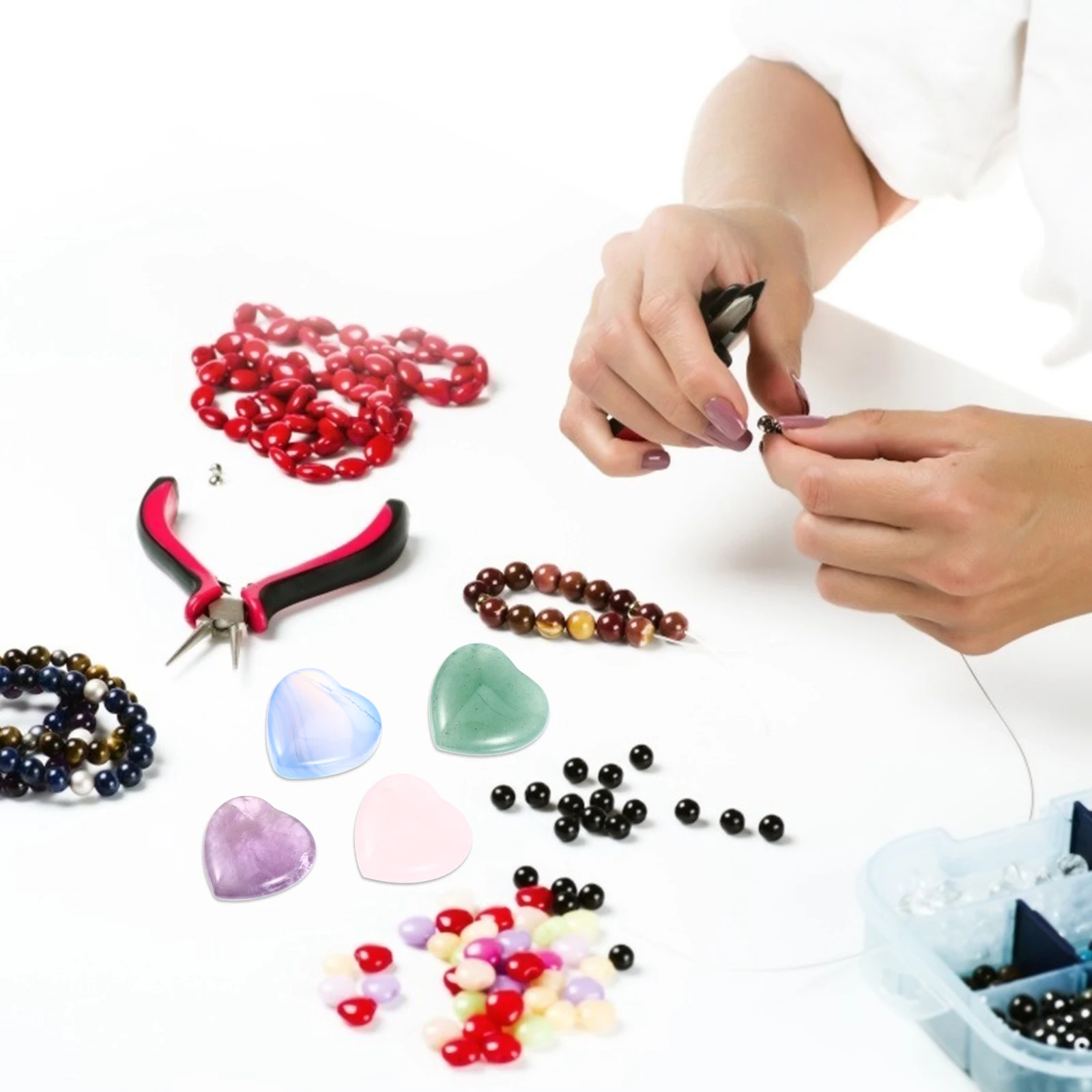 

4pcs Delicate Exquisite Crystal Stone Decorations Home Stone Ornaments for Decor