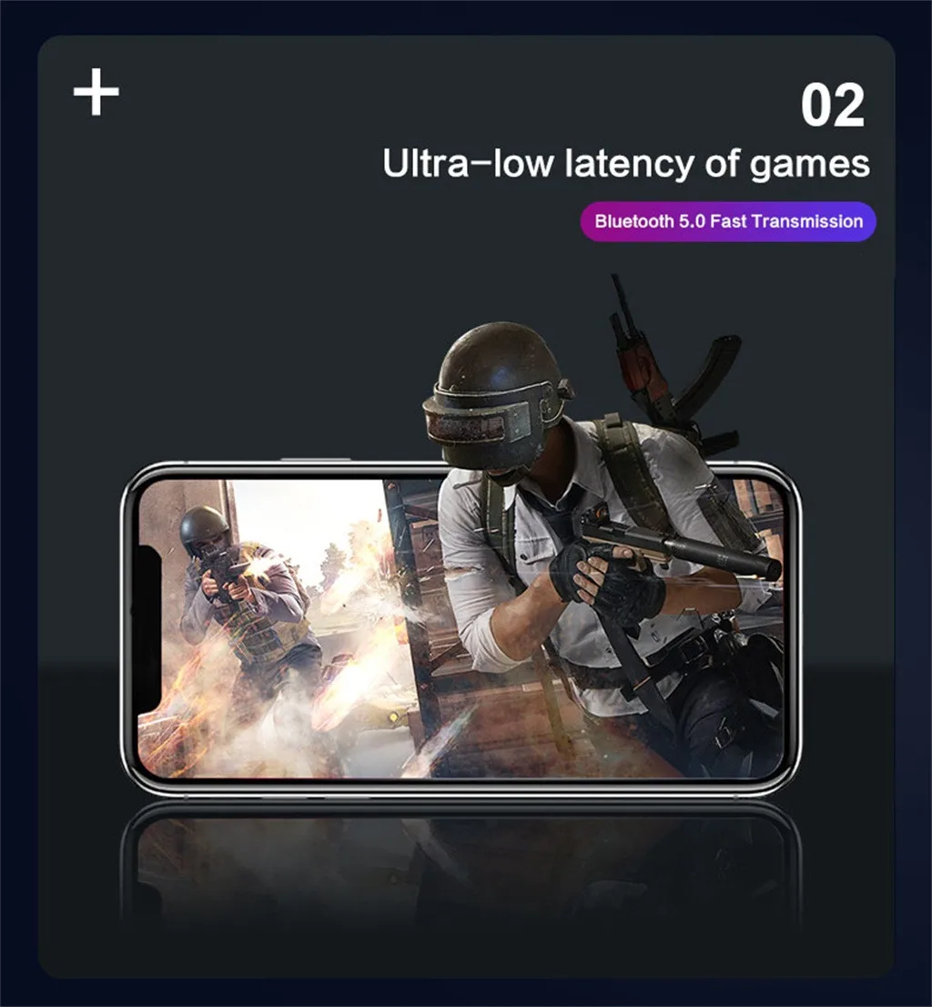 Bluetooth 5 0 гарнитура Беспроводной наушники мини-вкладыши стерео 3500 мАч большой