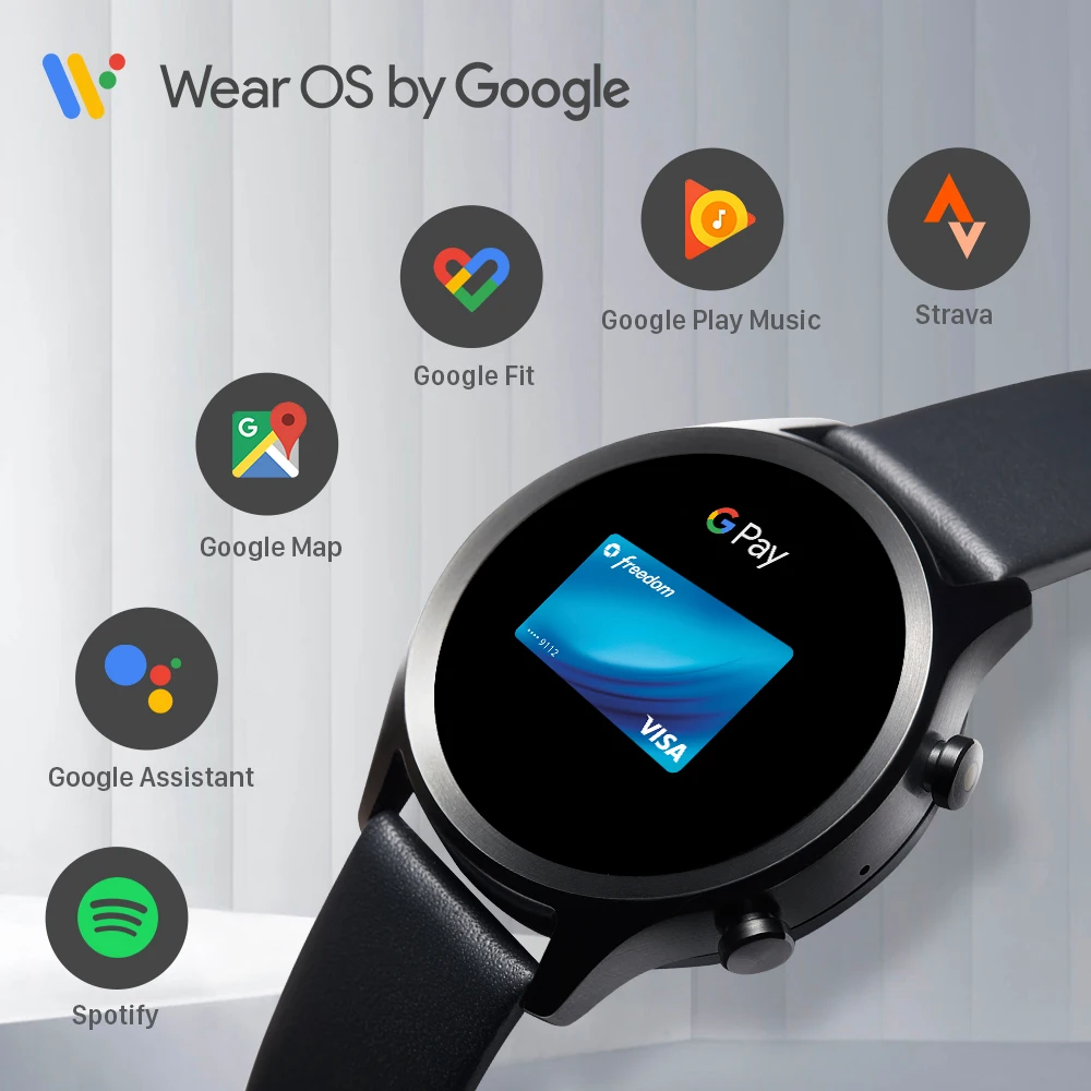 TicWatch C2 Plus смарт-часы Wear OS, 1 ГБ ОЗУ, встроенный GPS,  фитнес-трекинг, IP68, водонепроницаемые часы, NFC, Google Pay, женские часы  | Электроника | АлиЭкспресс