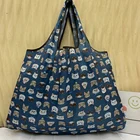 Многоразовые продуктовые сумки для покупок, складные экологические сумки, большая легкая и прочная Портативная Сумка-тоут, дорожные сумки для хранения