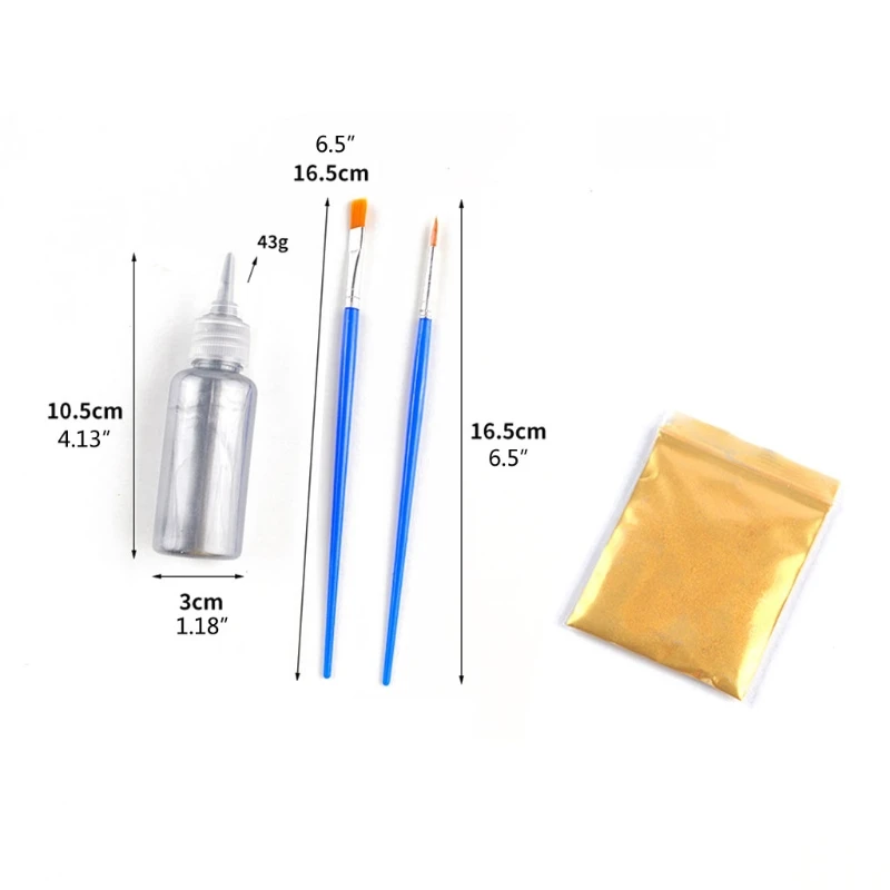 

Metallic Resin Art Pigment Outline Drawing Paste Golden Colorant Jewelry Making