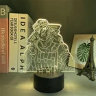 3d лампа аниме Джоджо невероятные приключения гироскоп Zeppeli для спальни декоративный светильник подарок на день рождения для него JoJo светильник лампа Манга