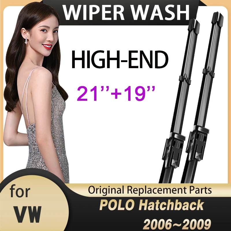 

for Volkswagen VW POLO Hatchback MK4 2006~2009 9N3 Car Wiper Blade Front Windscreen Wipers 2007 2008 Car Accessories