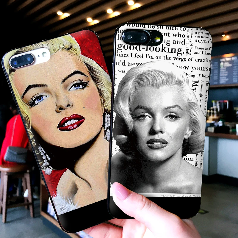Marilyn Monroe Phone Case For Xiaomi Mi6 mi9 8 Lite SE MAX 3 9E 5X 6X F1 A1 A2 6 Soft Silicone Cases Cover | Мобильные телефоны и