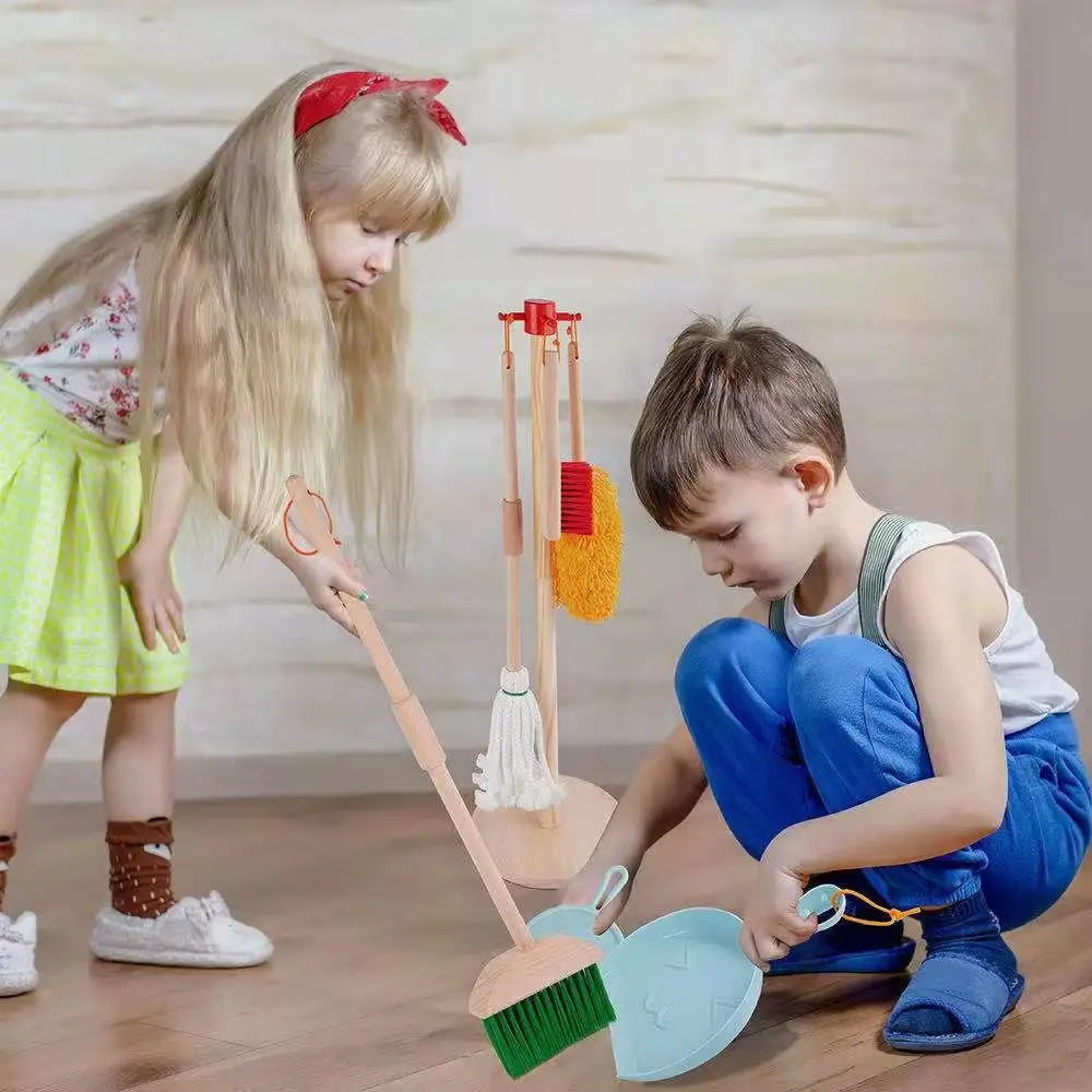 

Children's baby simulation house cleaning toy broom combination set