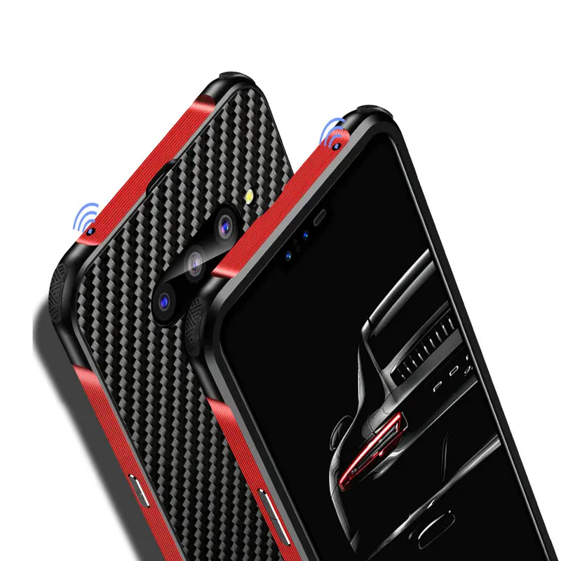 Чехол из углеродного волокна для LG V40 V50 G7 G8 ThinQ PC+ Алюминиевый металлический бампер чехол для LG G8 V40 ThinQ противоударный металлический чехол