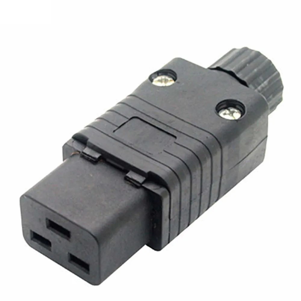 Черный медный 16 А 250 в стандартный Φ PDU APC КОМПЬЮТЕРНЫЙ СЕРВЕР C19 съемный проводной разъем 3P кабель-конвертер