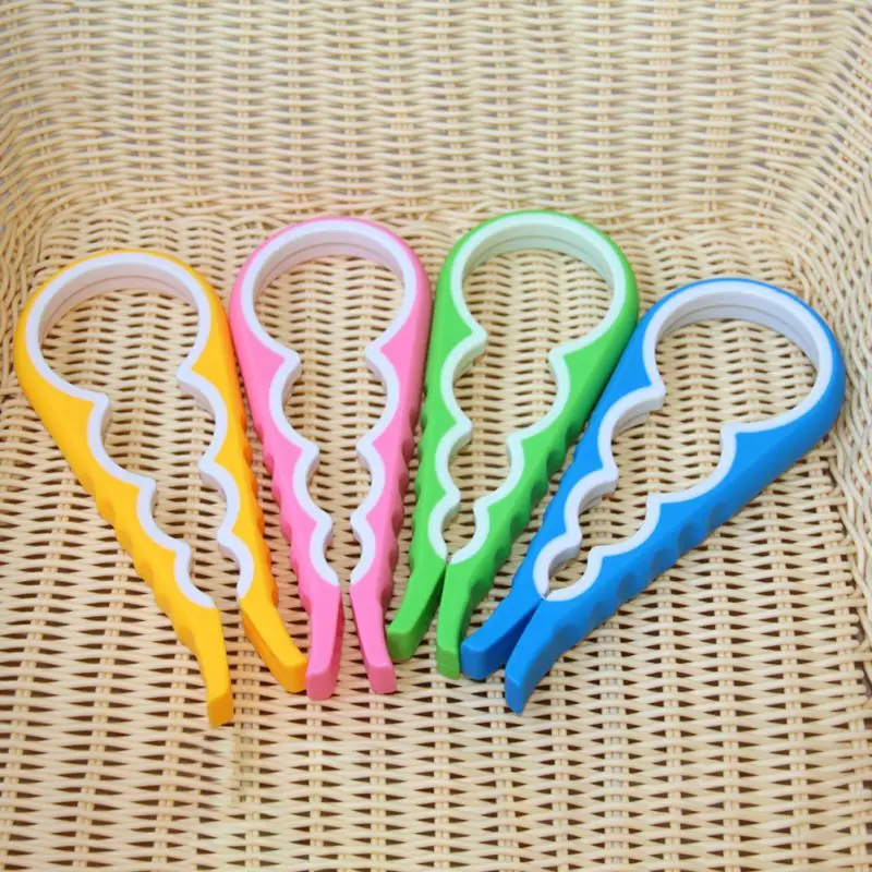 

4 In 1 Manual Jar Bottle Can Opener Inner Rubber Twist Easy Grip Multi-Size For Children Elderly Weak Hands And Arthritic Easily