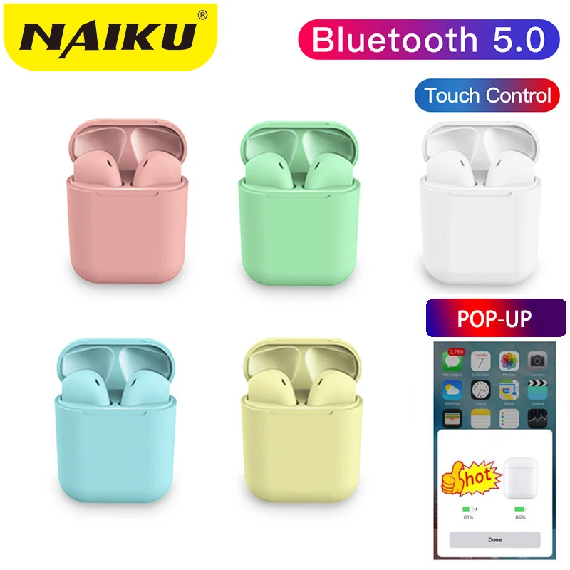 Pop up S12 tws Bluetooth наушники 5 0 беспроводные спортивные гарнитура с микрофоном для iPhone
