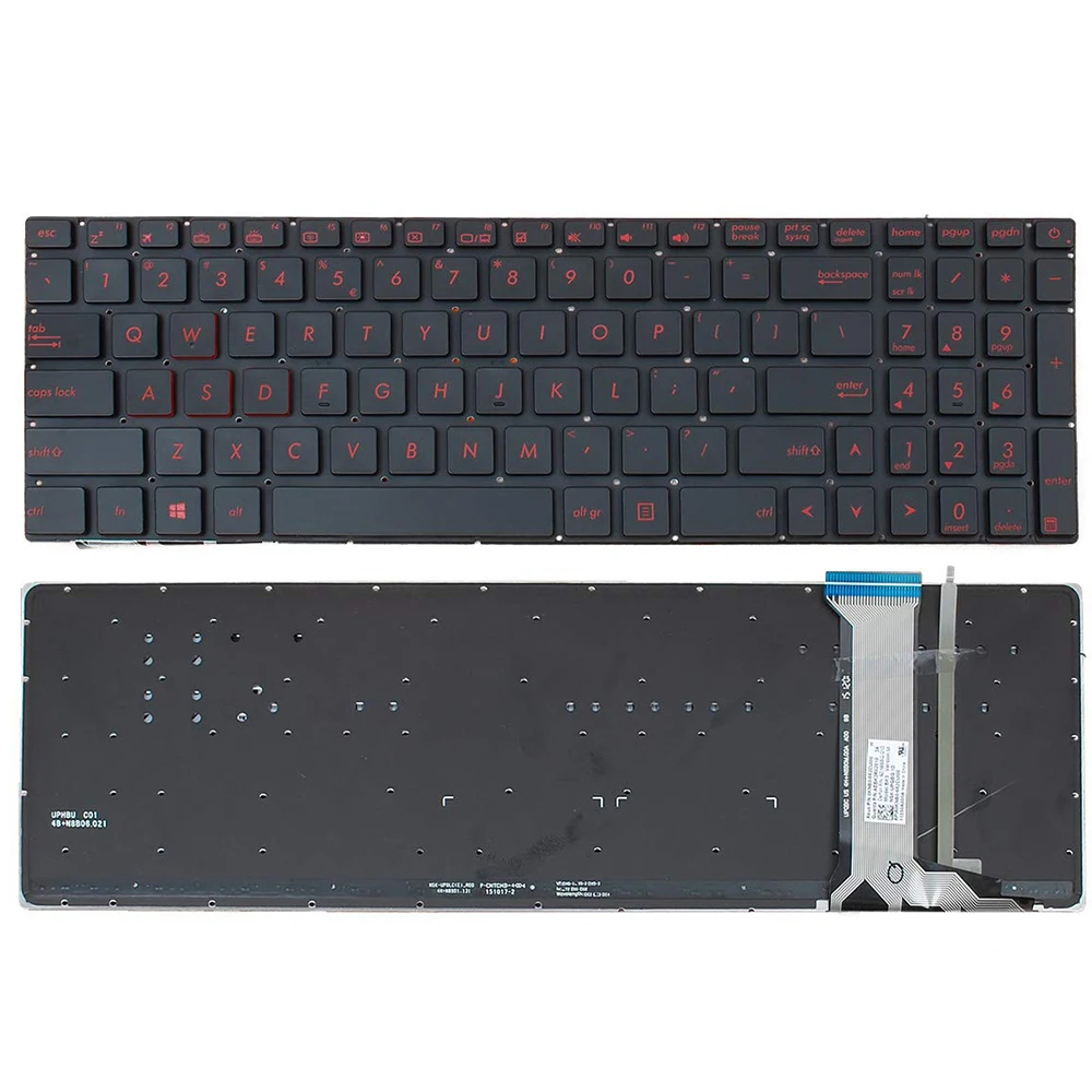 

NEW US Layout For Asus G551 G551J G551JK G551JM G551JW G551JX G551VW N551 N551J N551JB N551JK backlit laptop keyboard