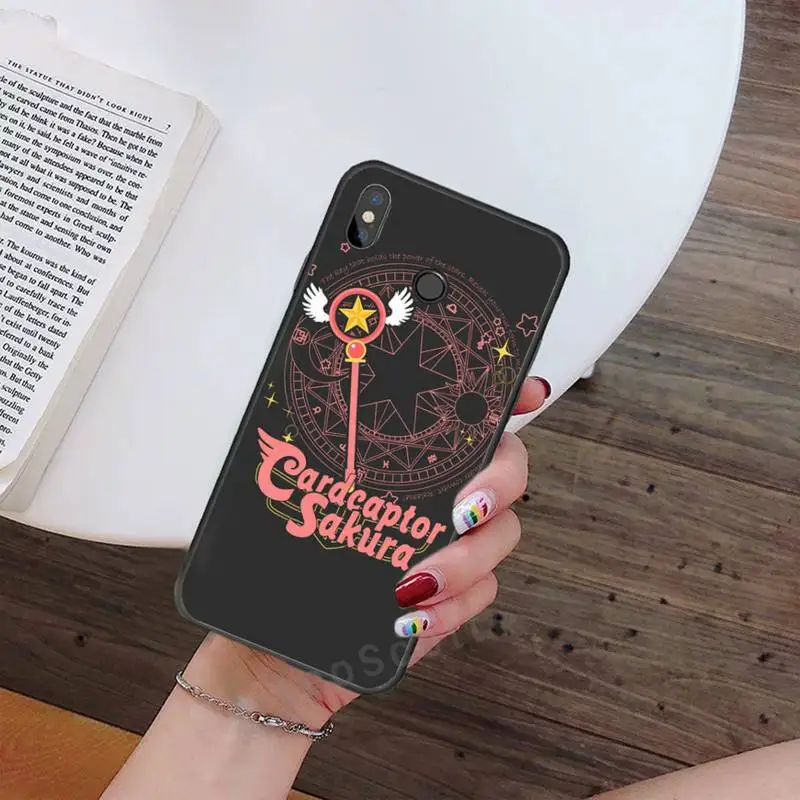 

captor Sakura Card anime Phone Case For Xiaomi Redmi note 7 8 9 t max3 s 10 pro lite Luxury brand shell funda coque