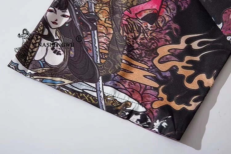 Женские и мужские японские кимоно красоты самурайской одежды традиционная блузка Японии юката хаори азиатский кардиган костюмы топы для пляжа.