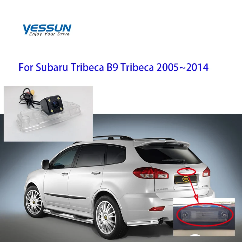 Yessun камера номерного знака для Subaru Tribeca B9 Tribeca 2005~ Автомобильная камера заднего вида помощь при парковке