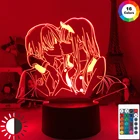 3d-лампы в стиле аниме Zero Two 02 HIRO, светодиодные ночники RGB, подарок для друга, спальни, манги, настольное украшение