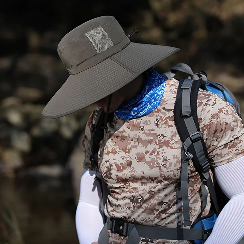 Панама с УФ-защитой легкая практичная быстросохнущая дышащая шляпа от солнца для