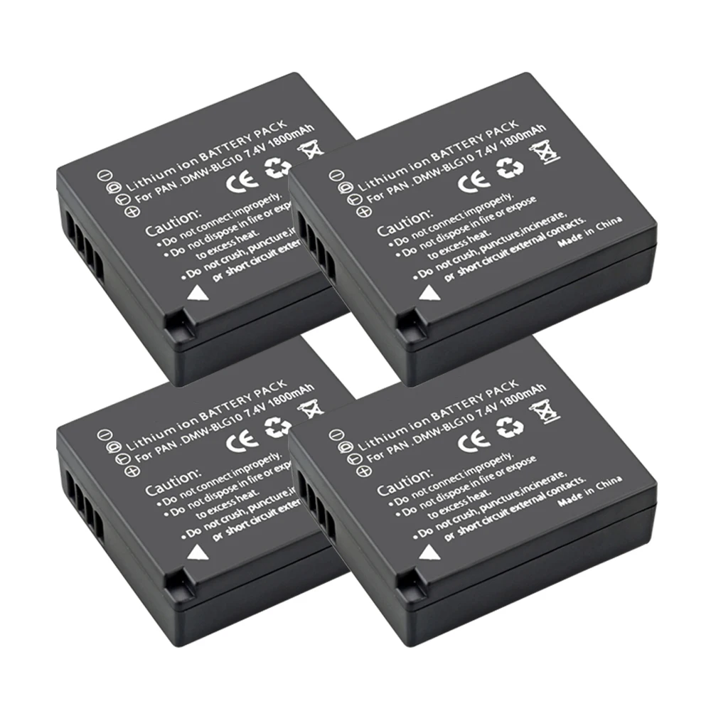 2 шт. 1800 мА/ч DMW BLG10 ДМВ BLG10e BLE9 Батарея + usb портами и светодиодным индикатором