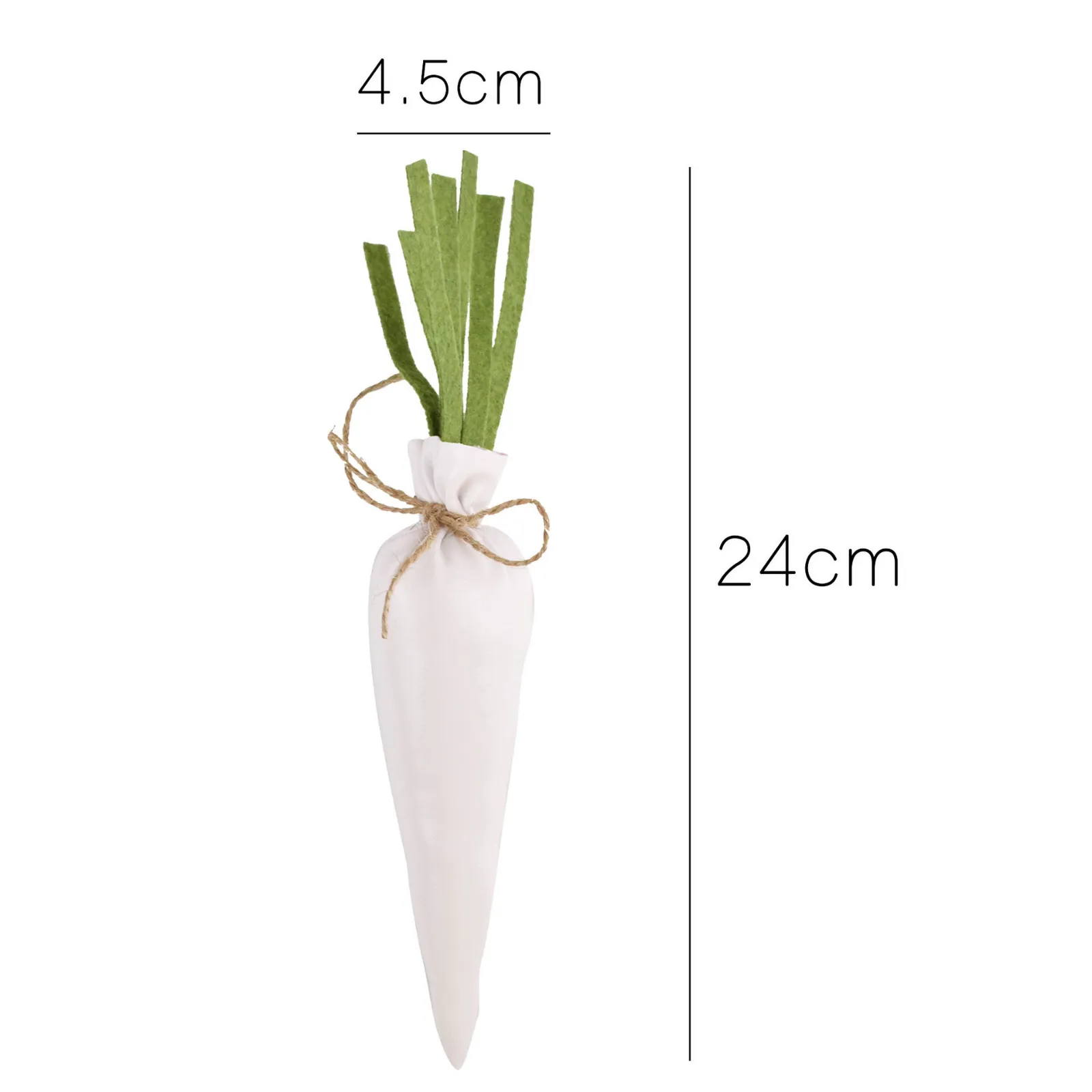 

3Pcs New Easter radish decorations, garden decorations, Artificial Radish Fabric Vegetable Home Festival Decoration