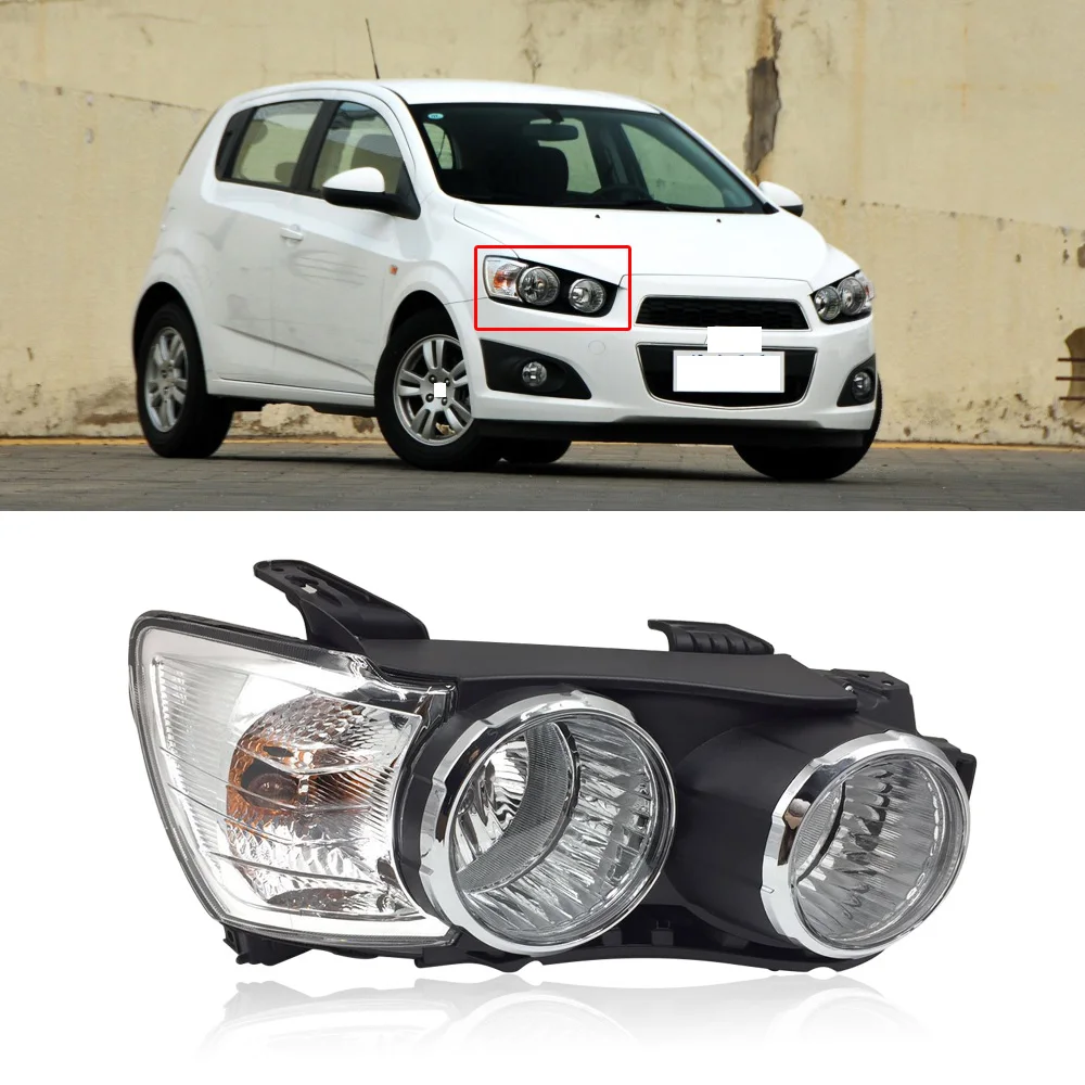 Capqx для Chevrolet Aveo 2011 2012 2013 Передняя передняя фара для вождения фары Дневные ходовые огни фара в сборе