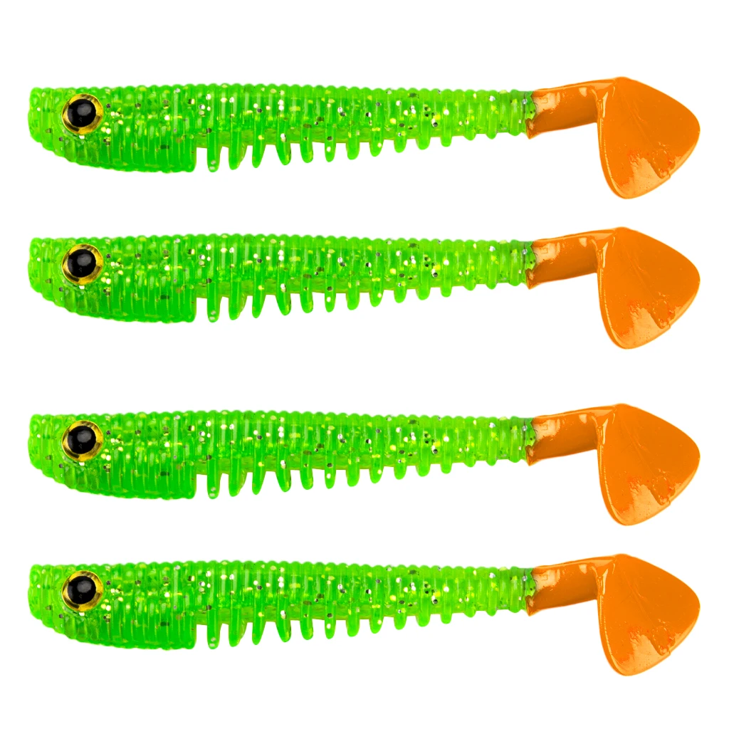 

4 шт красочные мягкие приманки для рыбалки искусственные Червячные Freshawater наживка для соленой воды