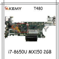 for thinkpad t480 laptop motherboard et480 nm b501 w cpu i7 8650u mx150 2gb gpu tested ok fru 01yr342 01yr351 mainboard