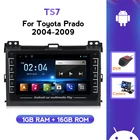 Автомагнитола 2 DIN, мультимедийный проигрыватель с GPS-навигацией, без DVD, для Toyota Land Cruiser Prado 120 LC120