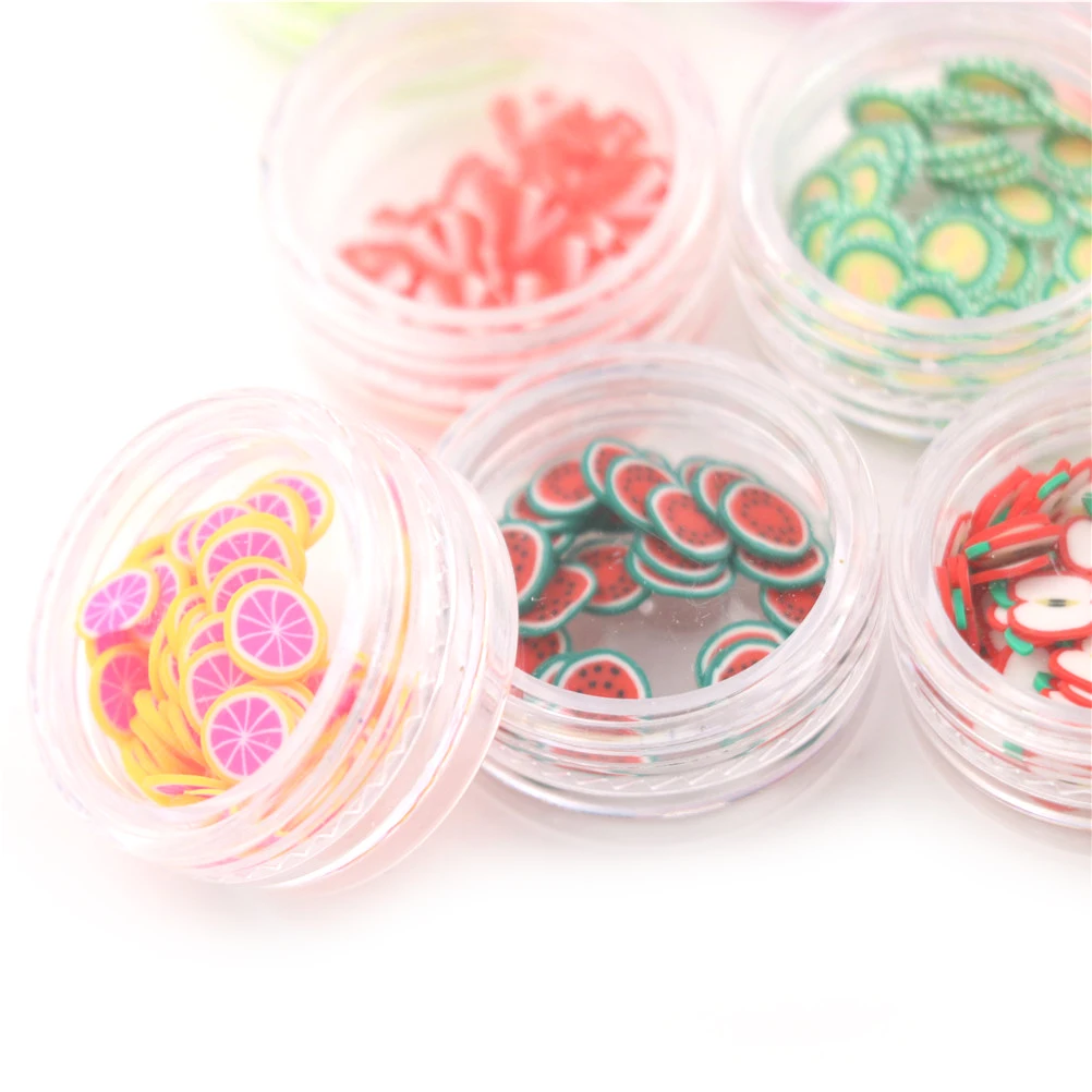 

12Colors/Set Fruit Slices Filler For Clear Slime Box Toys For Kids Funny Slime DIY Accessories Supplies Decoration Clay Toy