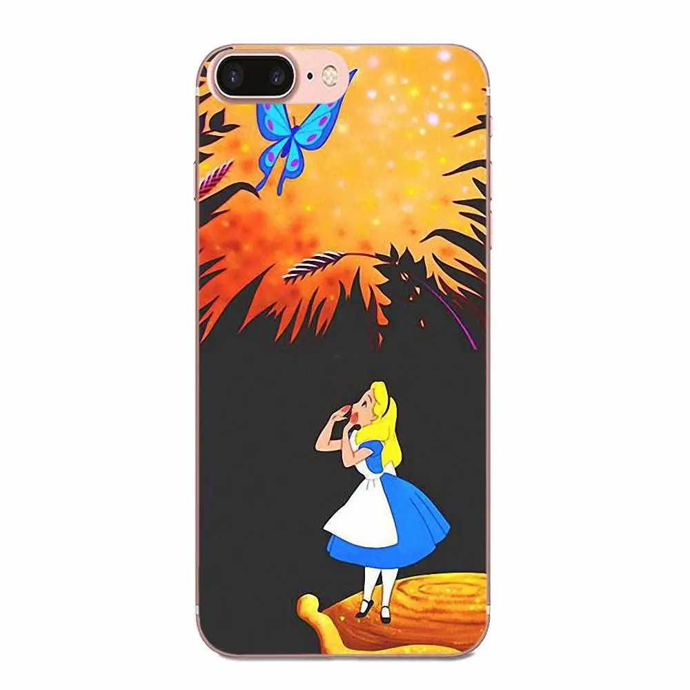 Алиса в стране чудес для Sony Xperia Z Z1 Z2 Z3 Z4 Z5 compact Mini M2 M4 M5 T3 E3 E5 XA XA1 XZ Премиум мягкий
