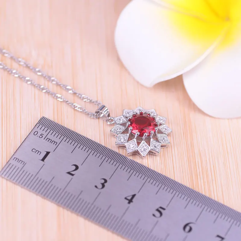 Комплект из колье и серёг серебра 925 пробы | Украшения аксессуары