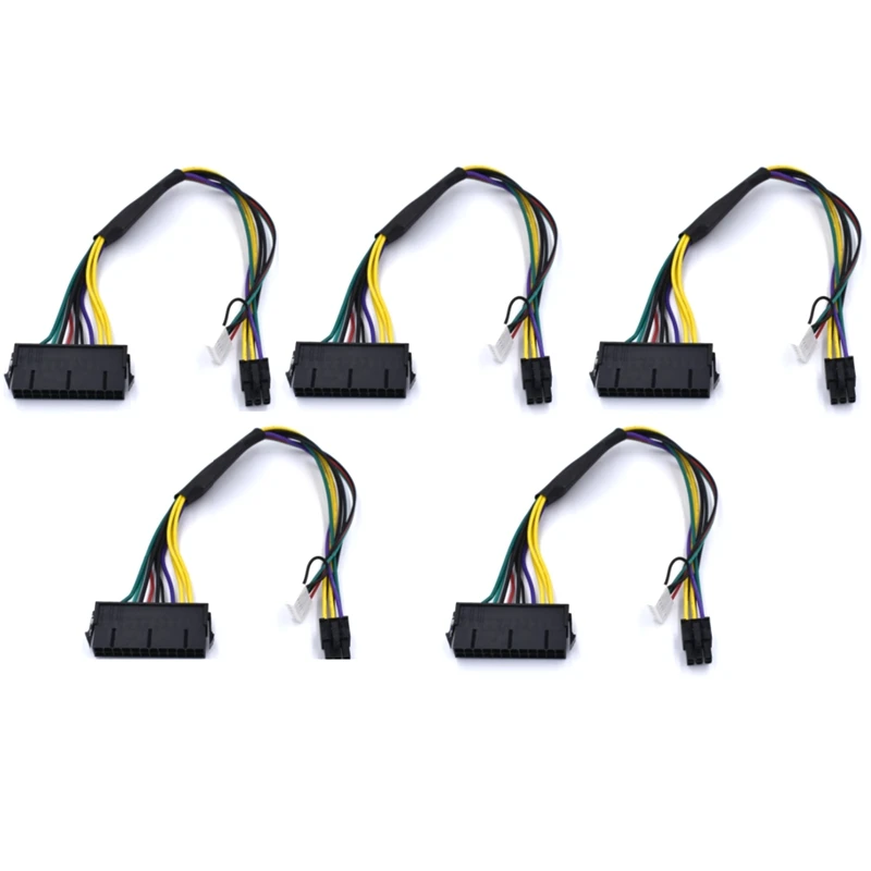 

ATX 24Pin to Motherboard Jumper for HPZ220 Z230 SFF 18E4 Motherboard 18AWG Wire 2-Port 6Pin Power Cord (5Pcs)