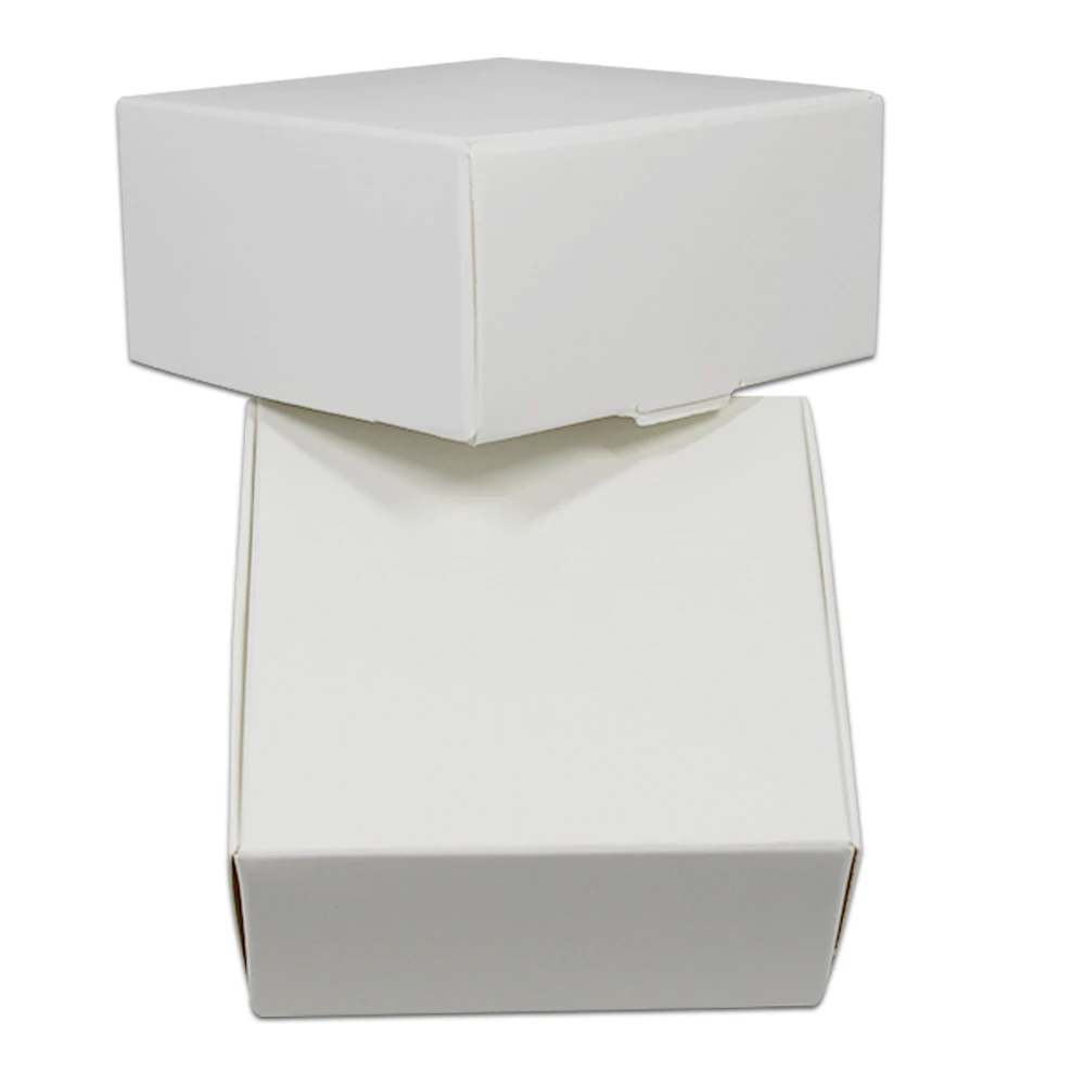 

50pcs/Lot White Gifts Paper Boxes Packaging Cardboard Jewelry Wedding Favor Box for Candy Packing Kraft Carton Paper Box