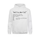 Толстовка с капюшоном Hello World, забавный подарок на день рождения для мужчин, папа, отец, муж, бойфренд, гейк, командный программатор, костюм с длинным рукавом, свитшоты