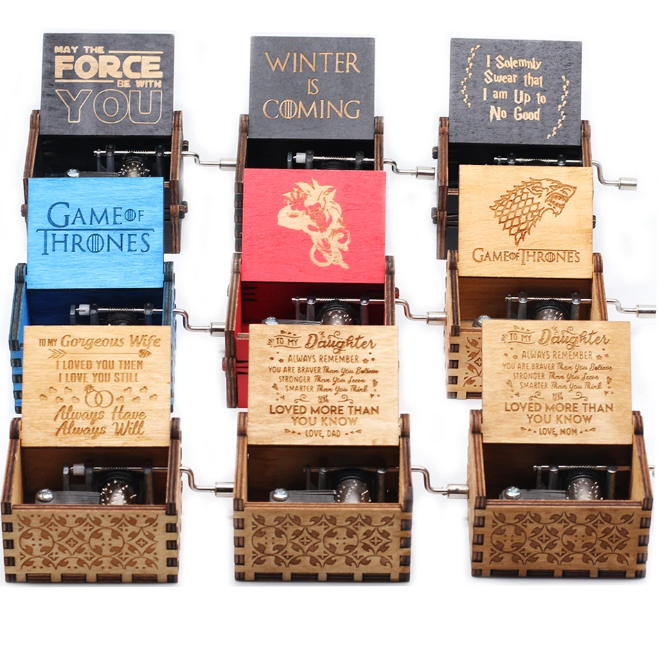 Любовь Семья членство серии Звездные войны музыкальная шкатулка Игра престолов