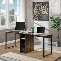 home office computer desk 2 person working desk large double workstation table writing desk with storage