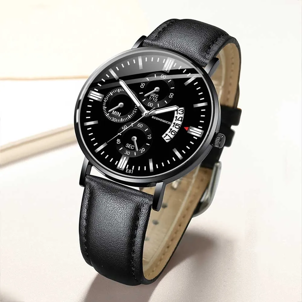 

2021 New men's watch relogio masculino Military Luxury Sports Watch Analog Sport Leather Busine Quartz Men's Watches