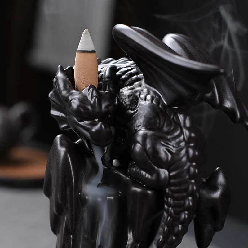 Керамический светодиодный фонарь для благовоний дымовой водопад держатель