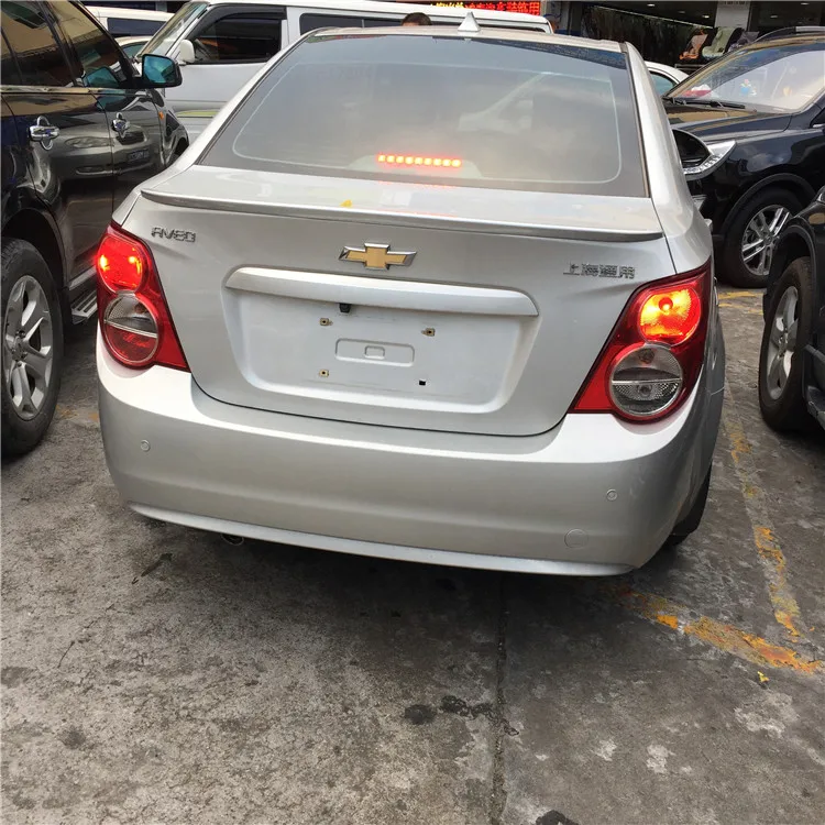 Спойлер для Chevrolet AVEO 2011 2013 спойлер высокого качества из АБС пластика цветной