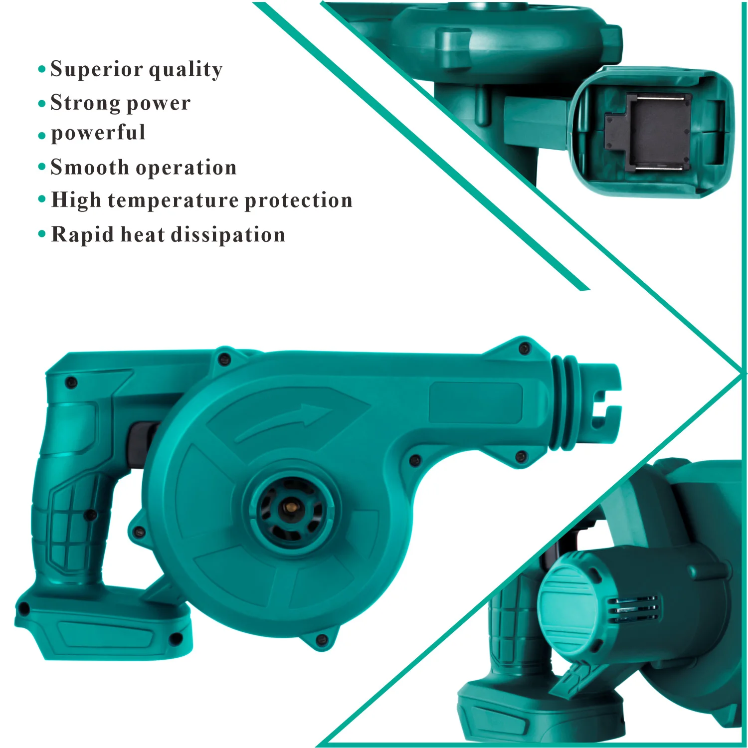 Воздуходувка портативная аккумуляторная электрическая выдувной пылесборник с