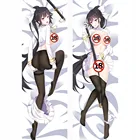 Аниме Takuo, обнимающая подушка, чехол, сексуальная девушка, подушка для тела, чехол, наволочка, наволочка, двусторонняя печать, сексуальный чехол, приблизительно 50*150 см