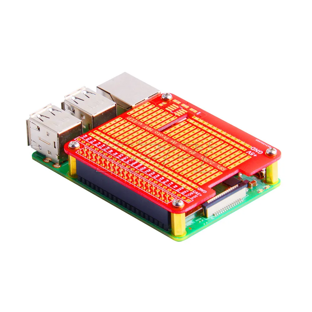 52Pi 4 шт. прототип шляпа макет DIY Прототип щит для Raspberry Pi 2 / 3 Модель B +|Аксессуары
